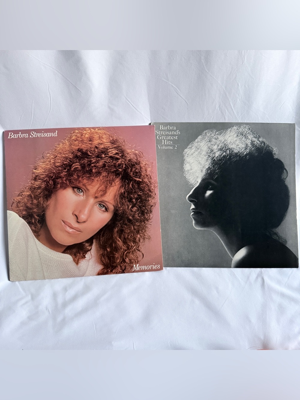 Barbara Streisand Greatest Hits Vol 2 & Memories Vinyl bundle